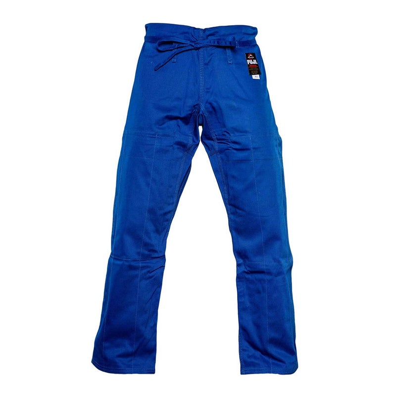 FUJI Sports Brazilian Jiu-Jitsu Gi Pants â€“ Adult BJJ Pants, Flat Drawstring, Reinforced Cotton, For Training & Competition, Blue, Size, A5 - Image 1